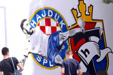 &lt;p&gt;09.08.2021.,Split- Na zidu malonogometnog igralista na splitskom Jadranu naslikan je grafit posvecen Hajdukovom nogometasu Marku Livaji.&lt;br /&gt;
Photo:Ivo Cagalj/PIXSELL&lt;/p&gt;
