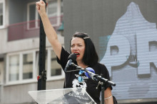 &lt;p&gt;Suzana Radanović na prosvjedu u Sarajevu&lt;/p&gt;
