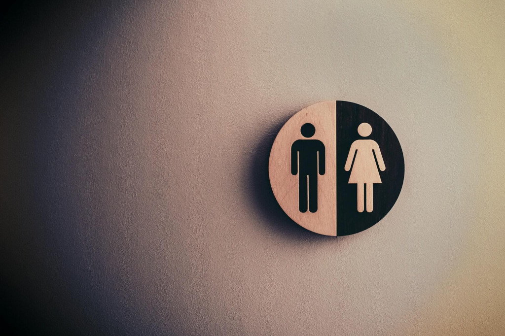 &lt;p&gt;Znak za muški i ženski toalet&lt;/p&gt;
