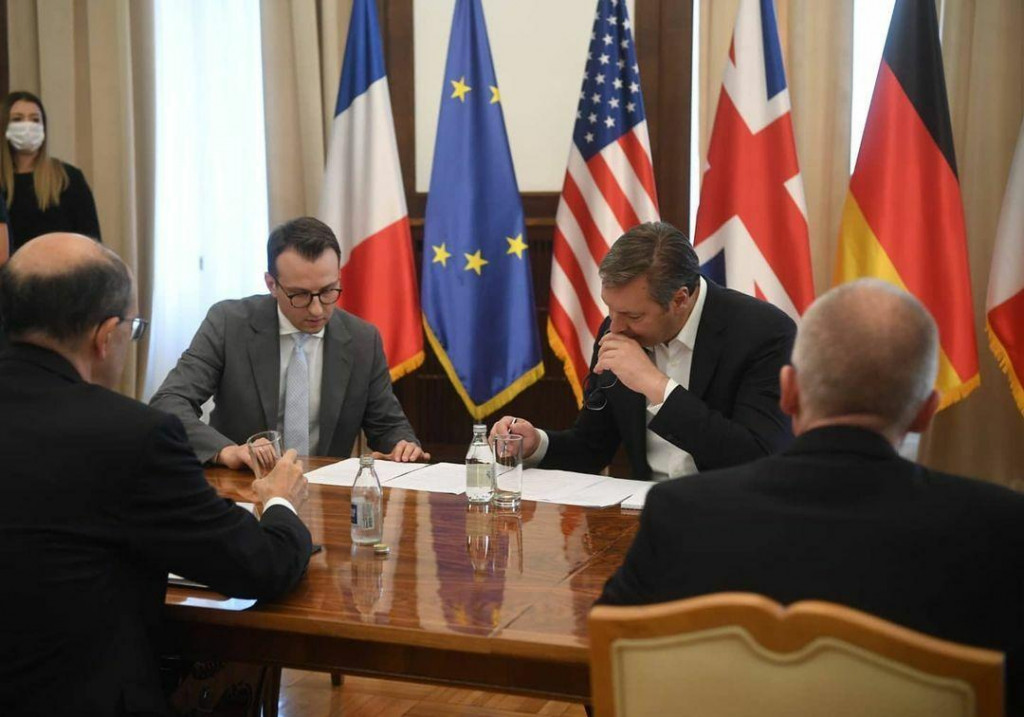 &lt;p&gt;Vučić s veleposlanicima Kvinte&lt;/p&gt;
