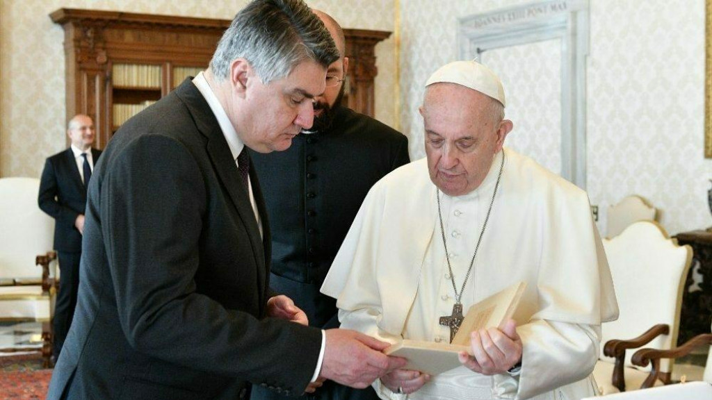 &lt;p&gt;Papa Franjo primio u audijenciju Zorana Milanovića&lt;/p&gt;
