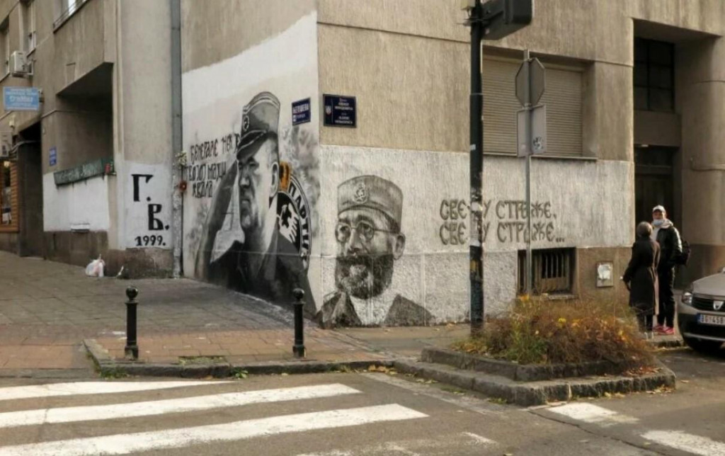 U Beogradu osvanuo mural četničkom vođi Draži Mihailoviću, i to pokraj onog Mladićevog
&lt;br&gt;
