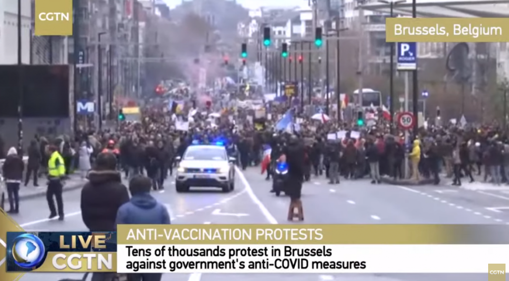 &lt;p&gt;Tisuće ljudi prosvjeduje protiv novih restrikcija u Bruxsellesu&lt;/p&gt;
