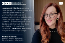 &lt;p&gt;Objava Misije OSCE-a u BiH povodom Međunarodnog dana žena&lt;/p&gt;
