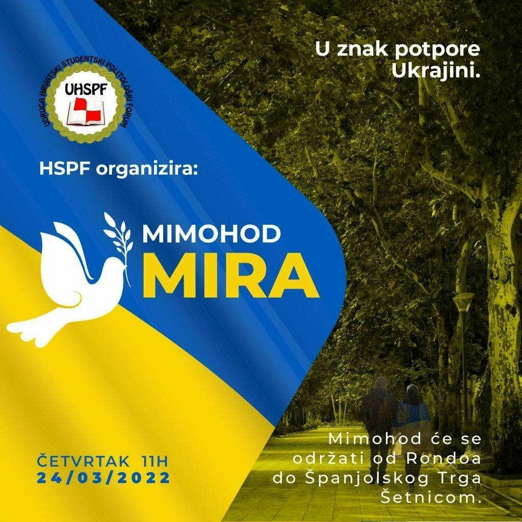 &lt;p&gt;HSPF organizira mimohod mira u Mostaru&lt;/p&gt;
