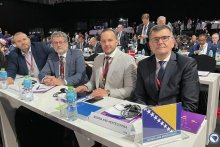 &lt;p&gt;Marko Miličić (krajnje lijevo) kao dio izaslanstva NS BiH u Dohi&lt;/p&gt;
