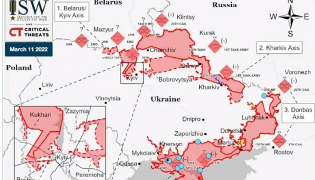 &lt;p&gt;Karta položaja Rusa i Ukrajinaca&lt;/p&gt;
