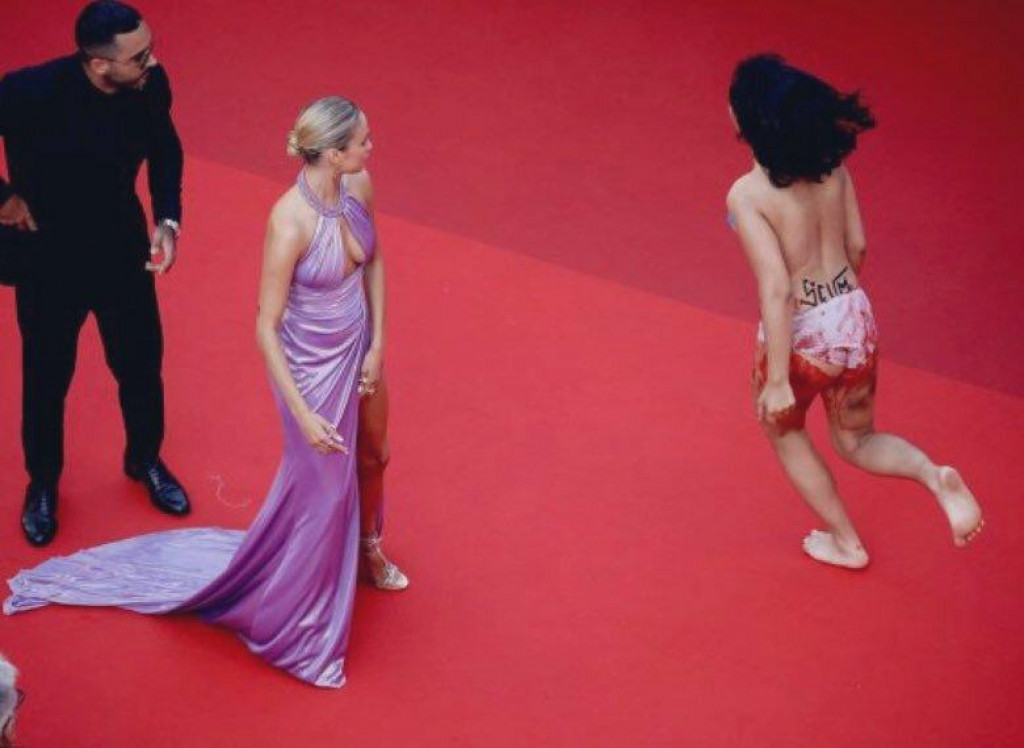 &lt;p&gt;Prosvjednica u Cannesu&lt;/p&gt;
