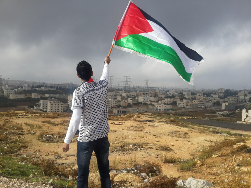 &lt;p&gt;Mladi Palestinac sa zastavom&lt;/p&gt;
