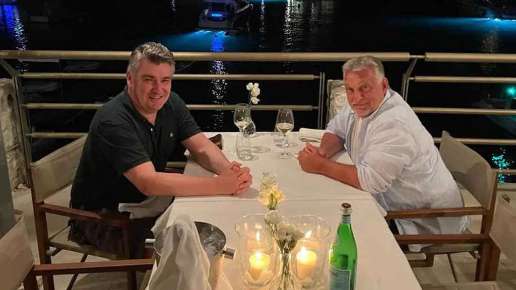 &lt;p&gt;Milanović i Orban uhvaćeni na večeri kod Hvara&lt;/p&gt;
