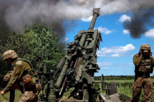 M777 haubice, ukrajinska vojska, rat u Ukrajini (Ilustracija)