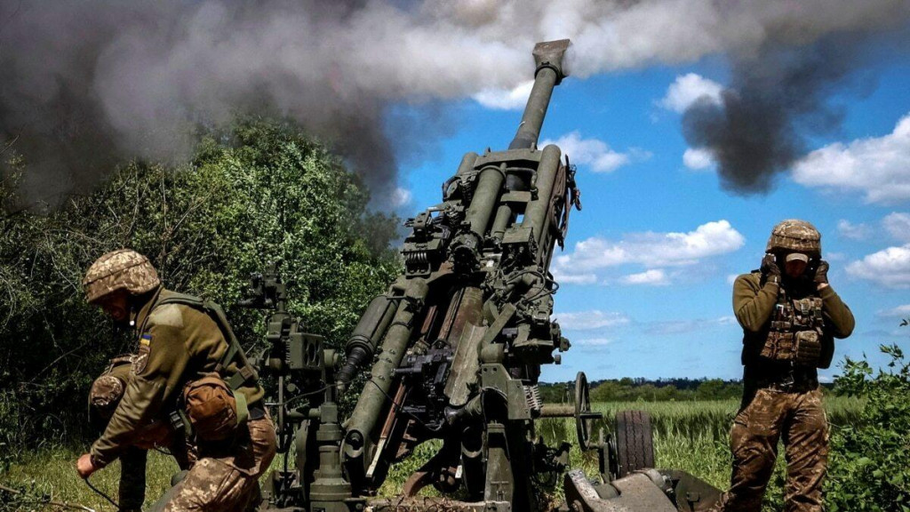 M777 haubice, ukrajinska vojska, rat u Ukrajini (Ilustracija)