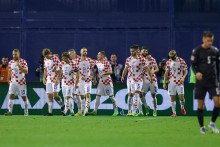 &lt;p&gt;Utakmica 5. kola skupine 1 Lige nacija Hrvatska - Danska, Na slici hrvatski igrači slave zgoditak koji je postigao Lovro Majer.&lt;/p&gt;
