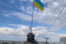 &lt;p&gt;Ukrajinska zastava u Balakliji&lt;/p&gt;
