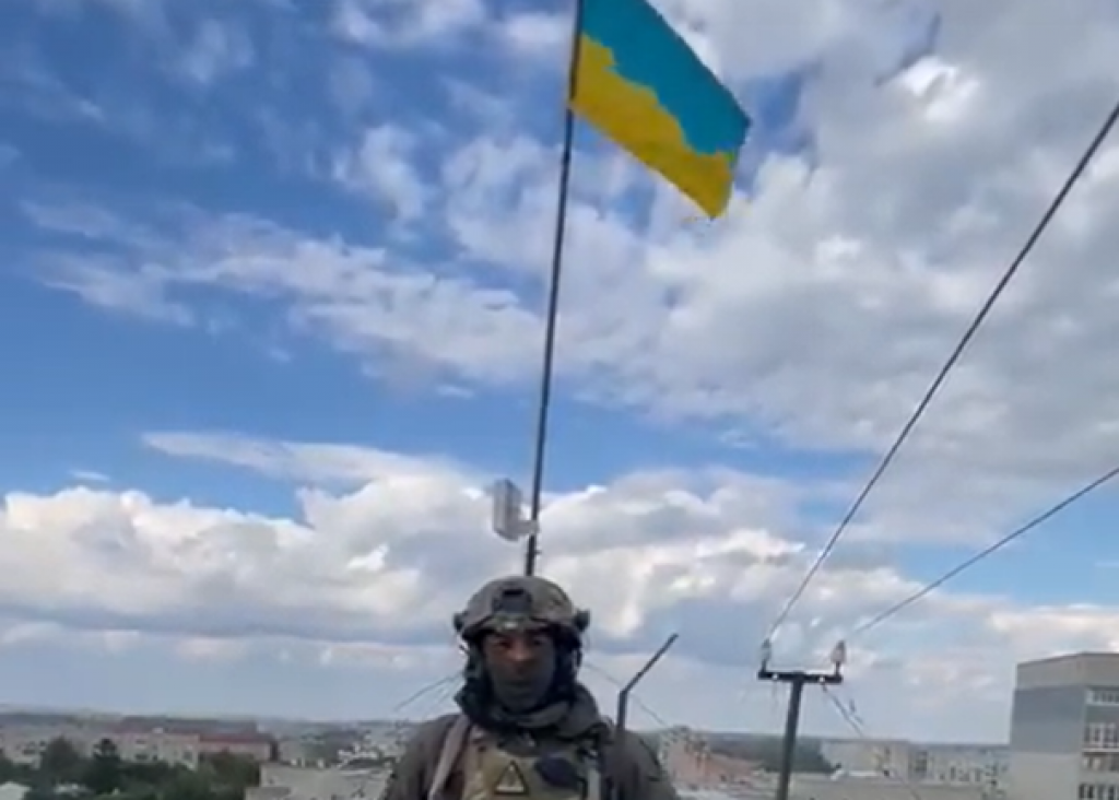 &lt;p&gt;Ukrajinska zastava u Balakliji&lt;/p&gt;

