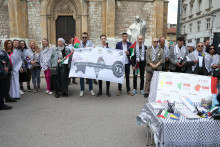 &lt;p&gt;SARAJEVO, 21. maja (FENA) – Skupom ispred sarajevske Katedrale danas je obilježena 75. godišnjica palestinske Nakbe - Dan velike katastrofe, simbol stradanja i progona palestinskog naroda.&lt;/p&gt;
