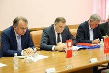 Nermin Nikšić i Milorad Dodik na sastanku u Mostaru