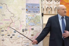 &lt;p&gt;Aleksandar Lukašenko i karta s planiranim napadima&lt;br /&gt;
 &lt;/p&gt;
