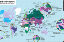 &lt;p&gt;Mapa najpopularnijih znamenitosti u zemljama svijeta&lt;/p&gt;