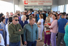 &lt;p&gt;Štrajk zdravstvenih radnika u Mostaru&lt;/p&gt;