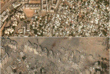 &lt;p&gt;Gata prije i poslije izraelskog bombardiranja&lt;/p&gt;