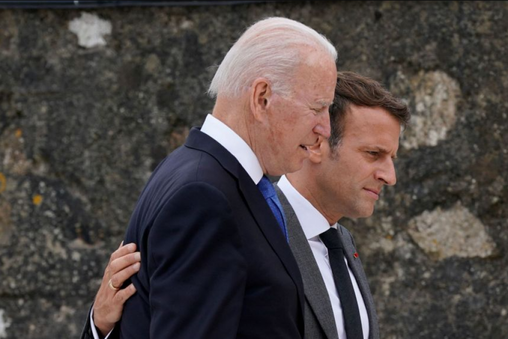 &lt;p&gt;Biden i Macron&lt;/p&gt;