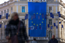 &lt;p&gt;Sarajevo ukrašeno zastavama EU&lt;/p&gt;