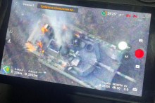 &lt;p&gt;Uništenje američkog tenka Abrams u Ukrajini&lt;/p&gt;