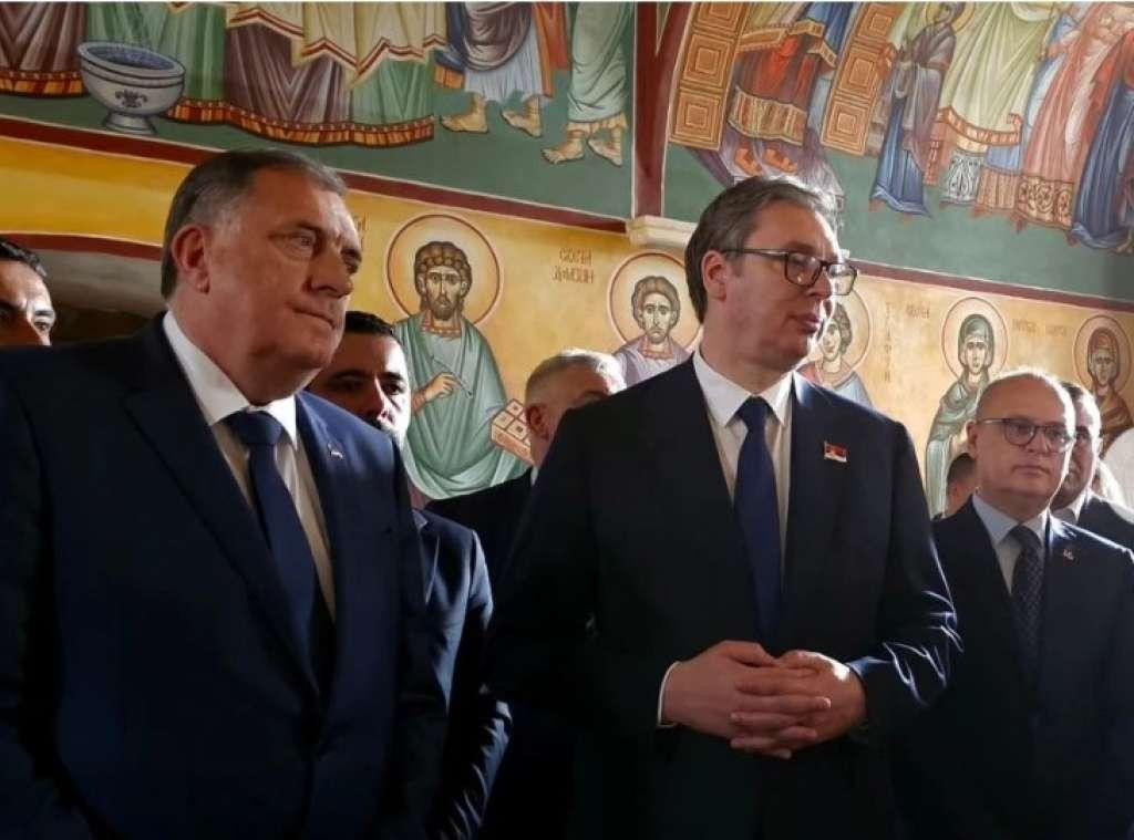 &lt;p&gt;Vučić i Dodik sa Srbima u Mostaru&lt;/p&gt;