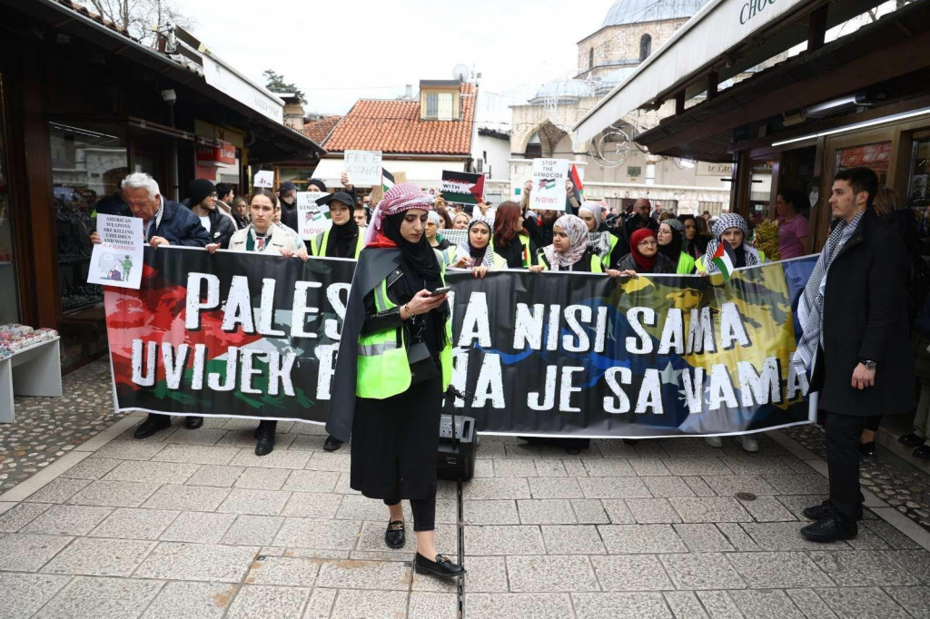 &lt;p&gt;U Sarajevu održana prosvjedna šetnja u znak podrške Palestincima&lt;/p&gt;