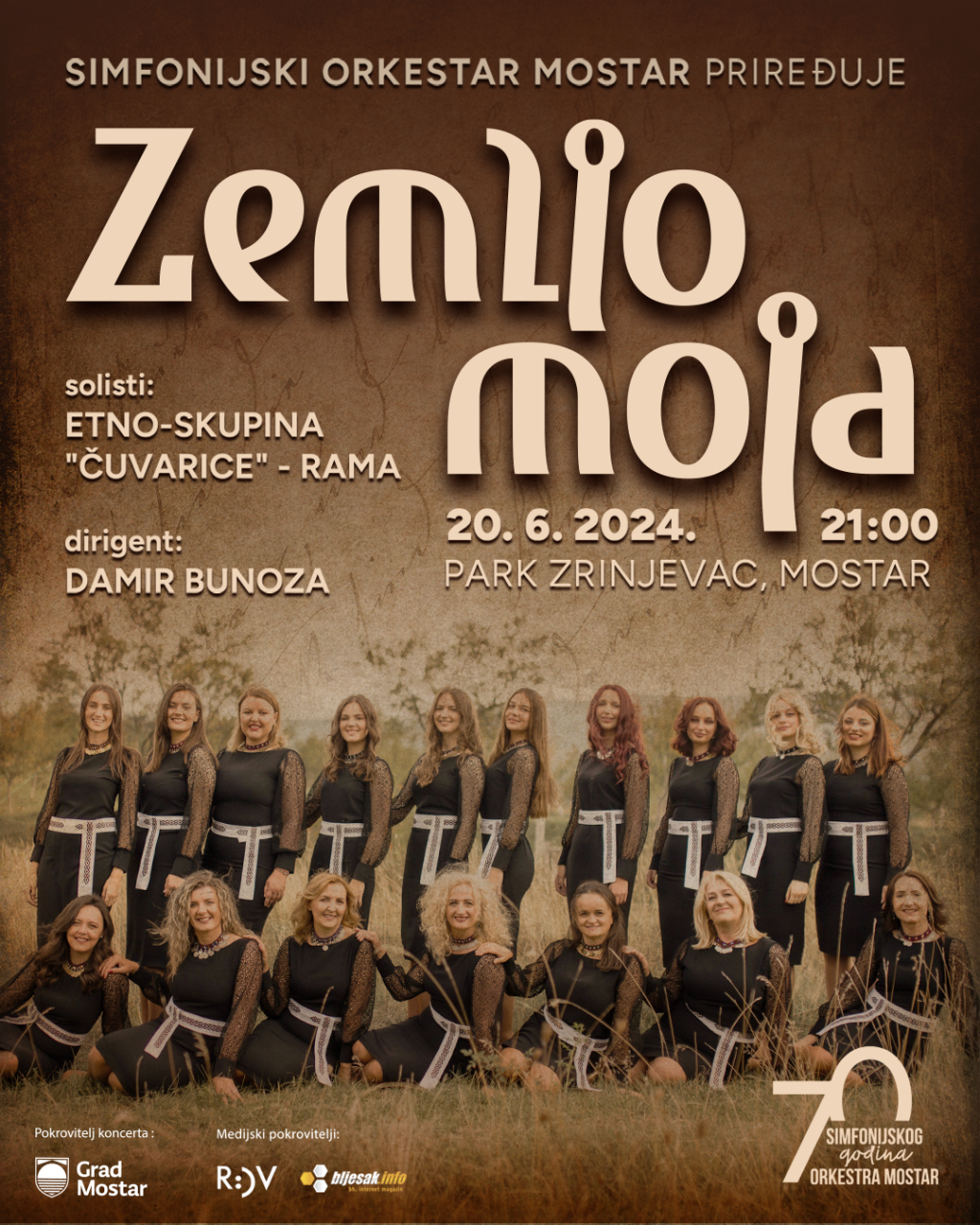 &lt;p&gt;Zemljo U Mostaru koncert ‘Zemljo moja‘ povodom Svjetskog dana glazbe&lt;/p&gt;