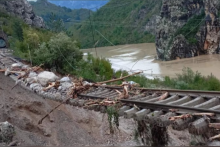 &lt;p&gt;Željeznička pruga kod Jablanice&lt;/p&gt;