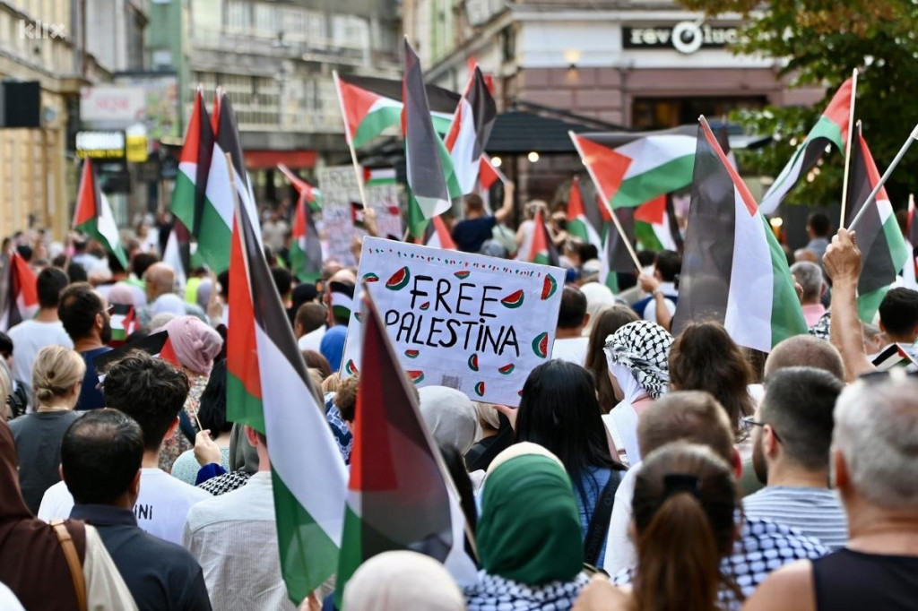 &lt;p&gt;Masovni prosvjedi podrške Palestincima u Sarajevu&lt;/p&gt;