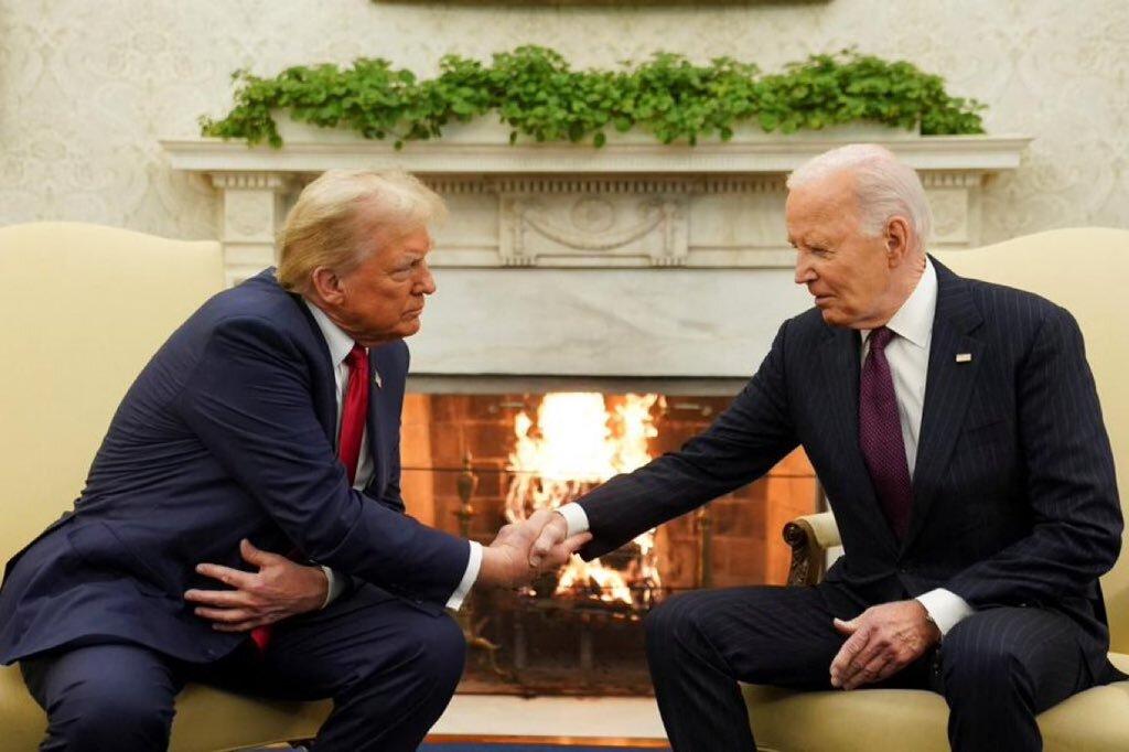 <div>Trump s Bidenom u Bijeloj kući: 